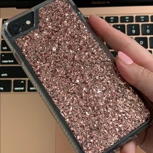 Pink glitter iPhone 7/8 phone case